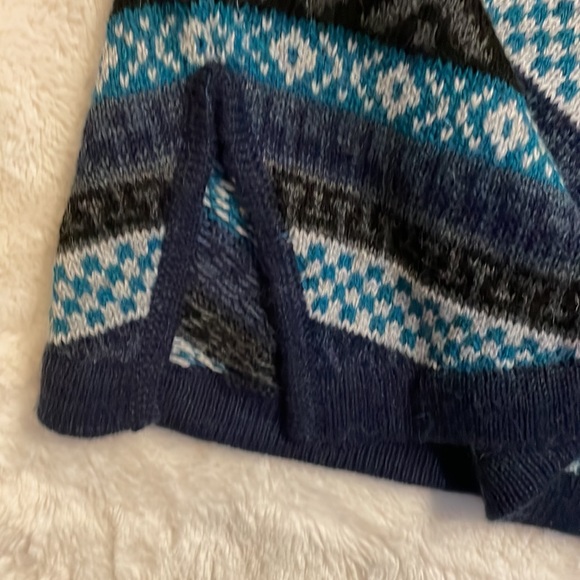 NWOT Estirpe Inca Alpaca knit diagonal print A line skirt - Picture 4 of 6